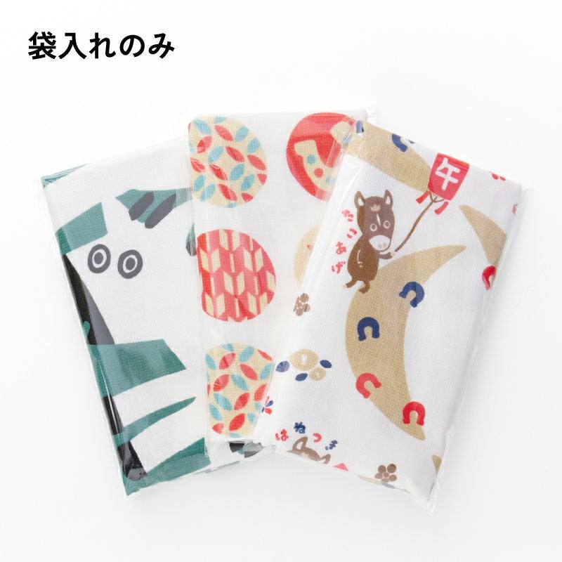2026年 干支タオル 日本製 泉州産 ガーゼ フェイスタオル お年賀タオル 粗品タオル 