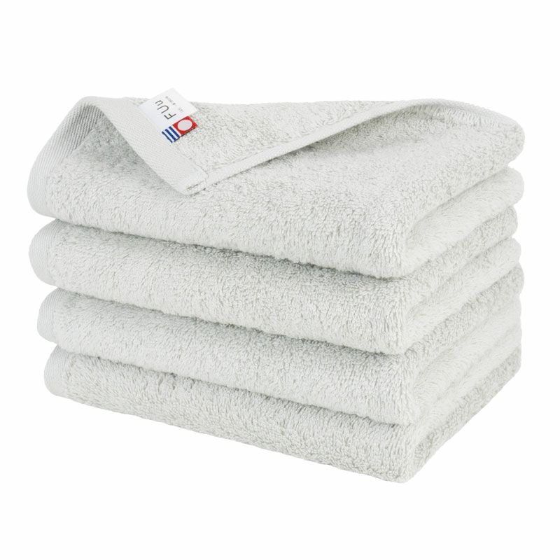 今治 フェイスタオル 4枚 FUu ふう 今治タオル 厚手 ふわふわ 高級 まとめ買い ライトグレー