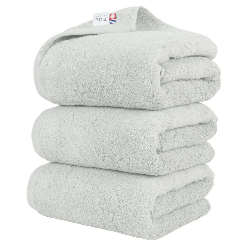 今治 バスタオル 3枚 FUu ふう 今治タオル 厚手 ふわふわ 高級 まとめ買い ライトグレー