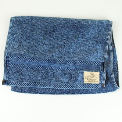 デニム ヴィンテージブルー フェイスタオル ジーンズスタイル10枚セット-SG