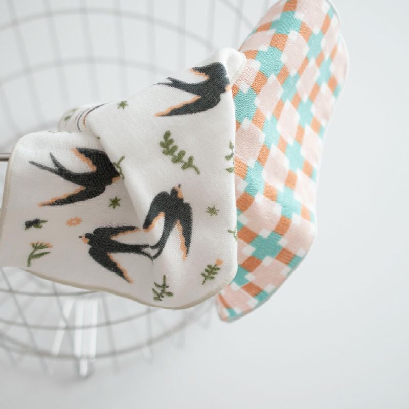 泉州タオル ハンカチ ガーゼハンカチ 柄 ガーゼ かわいい 個包装 プチギフト 動物 フルーツ 花柄 コンパクト 小さめ mikke gauze ミッケガーゼ