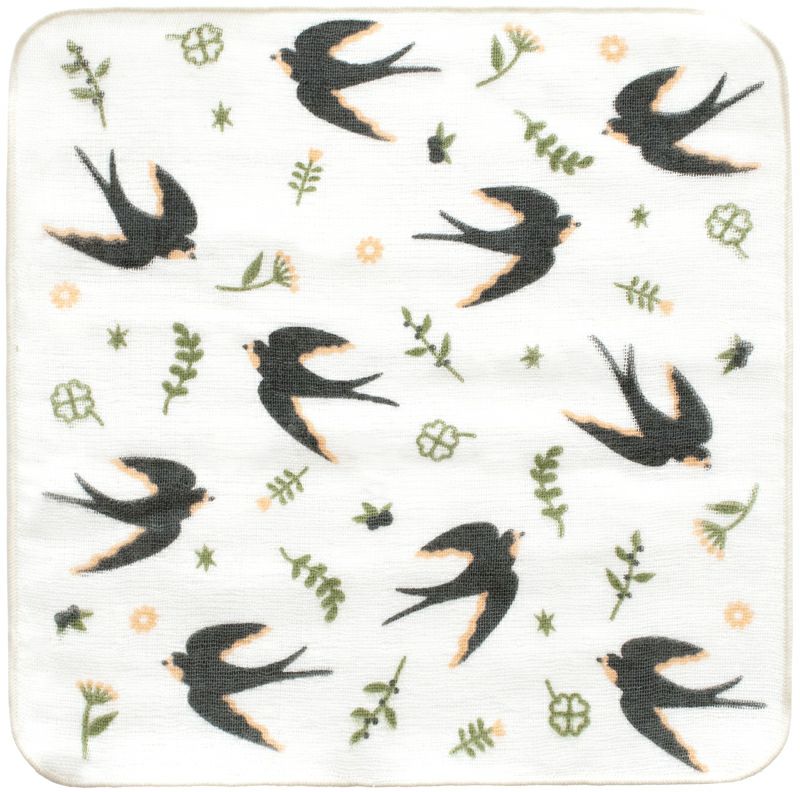 泉州タオル ハンカチ ガーゼハンカチ 柄 ガーゼ かわいい 個包装 プチギフト 動物 フルーツ 花柄 コンパクト 小さめ mikke gauze ミッケガーゼ