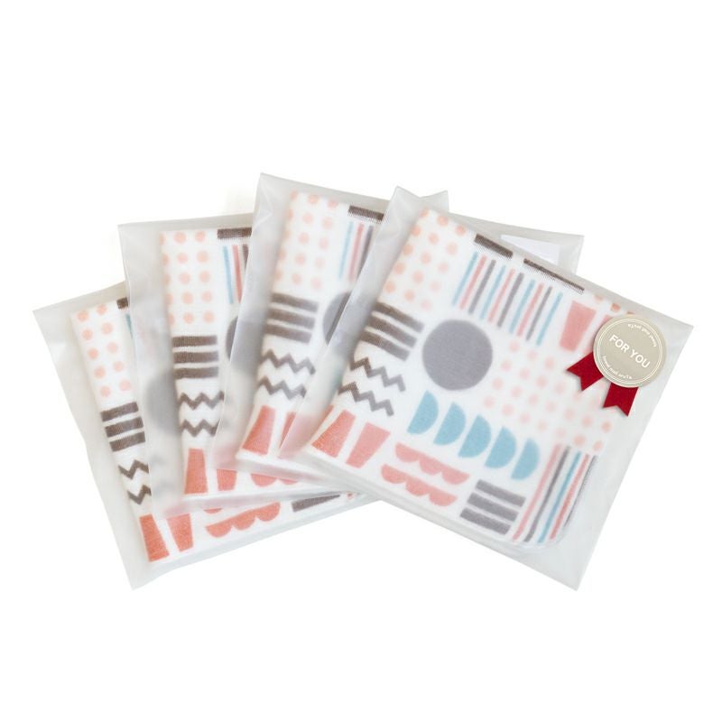 泉州タオル ハンカチ ガーゼハンカチ 柄 ガーゼ かわいい 個包装 プチギフト 動物 フルーツ 花柄 コンパクト 小さめ 4枚 まとめ買い mikke gauze ミッケガーゼ