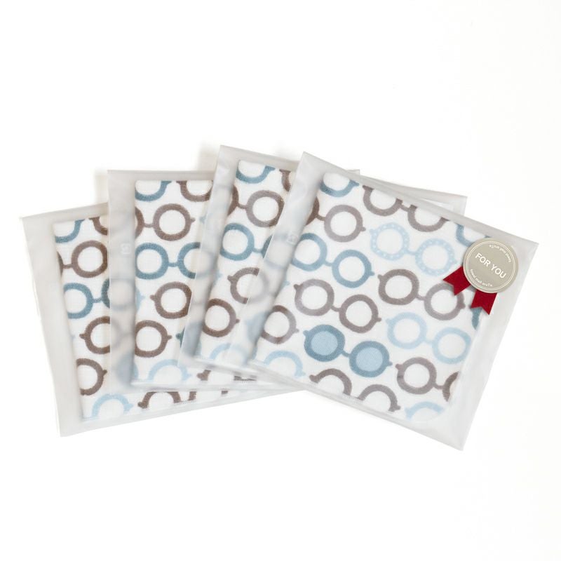 泉州タオル ハンカチ ガーゼハンカチ 柄 ガーゼ かわいい 個包装 プチギフト 動物 フルーツ 花柄 コンパクト 小さめ 4枚 まとめ買い mikke gauze ミッケガーゼ