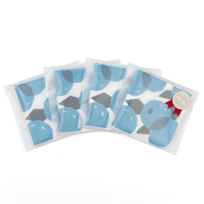 泉州タオル ハンカチ ガーゼハンカチ 柄 ガーゼ かわいい 個包装 プチギフト 動物 フルーツ 花柄 コンパクト 小さめ 4枚 まとめ買い mikke gauze ミッケガーゼ