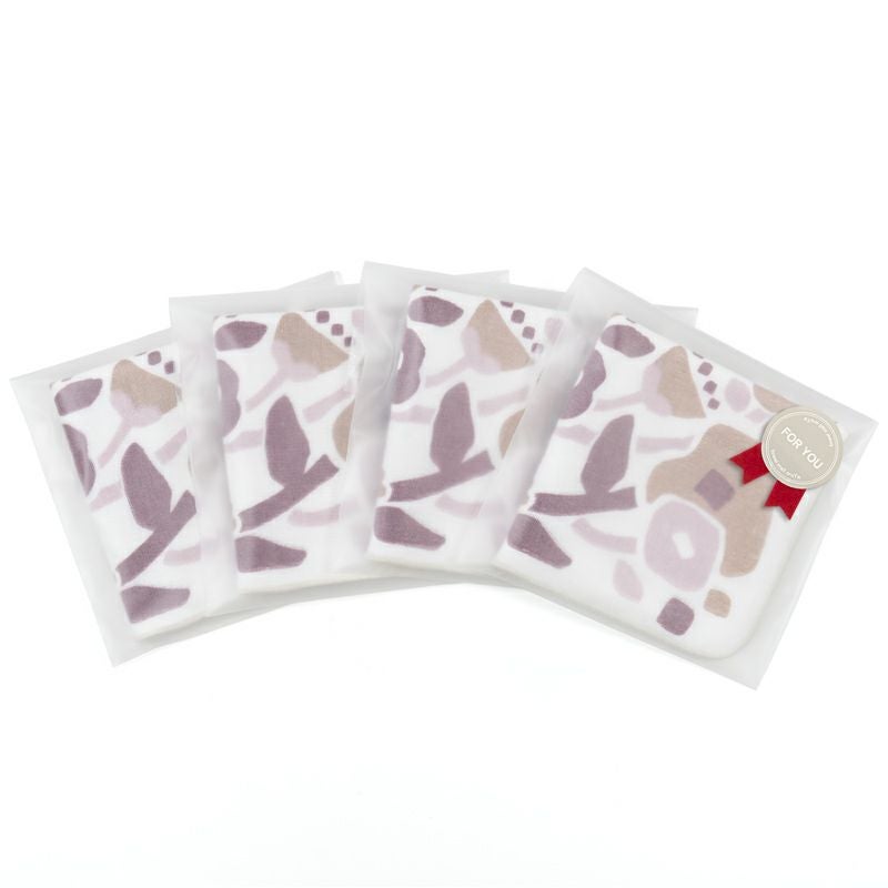泉州タオル ハンカチ ガーゼハンカチ 柄 ガーゼ かわいい 個包装 プチギフト 動物 フルーツ 花柄 コンパクト 小さめ 4枚 まとめ買い mikke gauze ミッケガーゼ