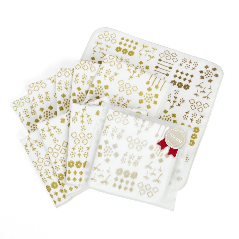 泉州タオル ハンカチ ガーゼハンカチ 柄 ガーゼ かわいい 個包装 プチギフト 動物 フルーツ 花柄 コンパクト 小さめ 10枚 まとめ買い mikke gauze ミッケガーゼ