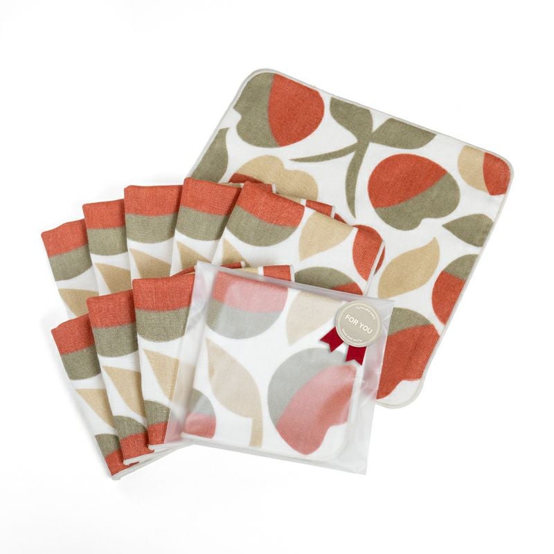 泉州タオル ハンカチ ガーゼハンカチ 柄 ガーゼ かわいい 個包装 プチギフト 動物 フルーツ 花柄 コンパクト 小さめ 10枚 まとめ買い mikke gauze ミッケガーゼ