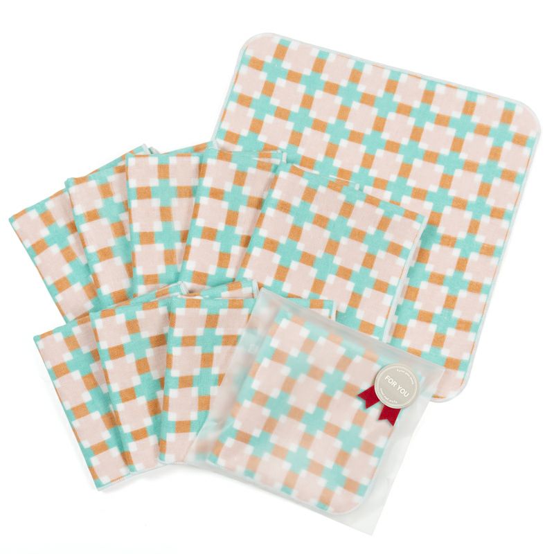 泉州タオル ハンカチ ガーゼハンカチ 柄 ガーゼ かわいい 個包装 プチギフト 動物 フルーツ 花柄 コンパクト 小さめ 10枚 まとめ買い mikke gauze ミッケガーゼ