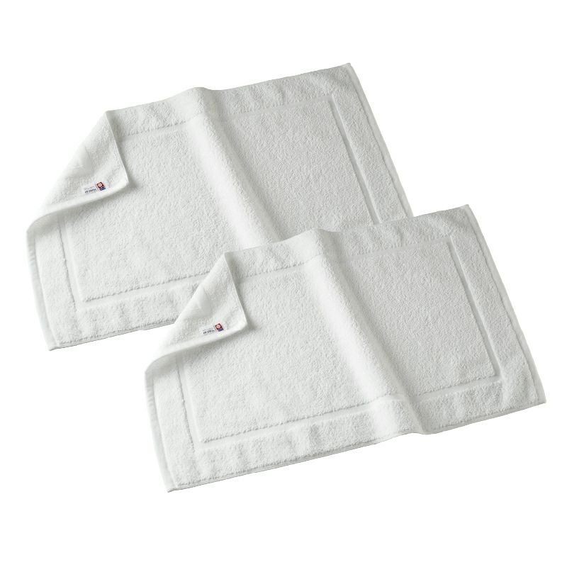 バスマット ホワイト 2枚