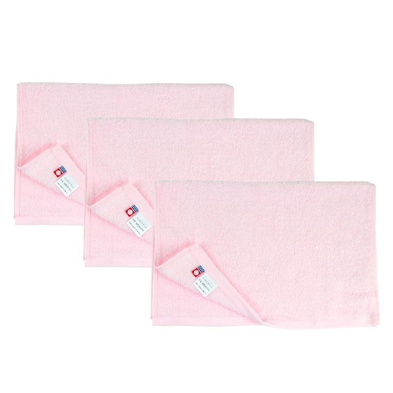 自然派 フェイスタオル　ピンク