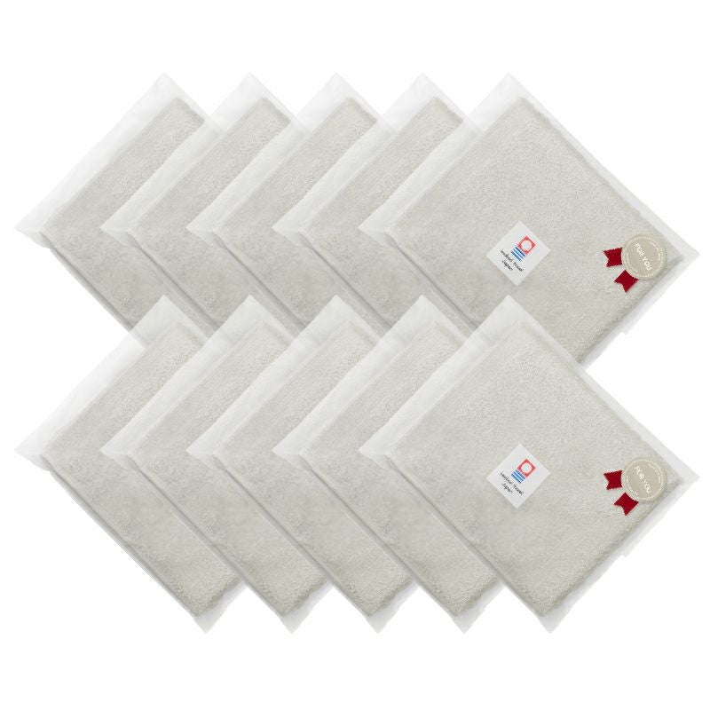 ホテルエアー ハンドタオル 個包装 グレー