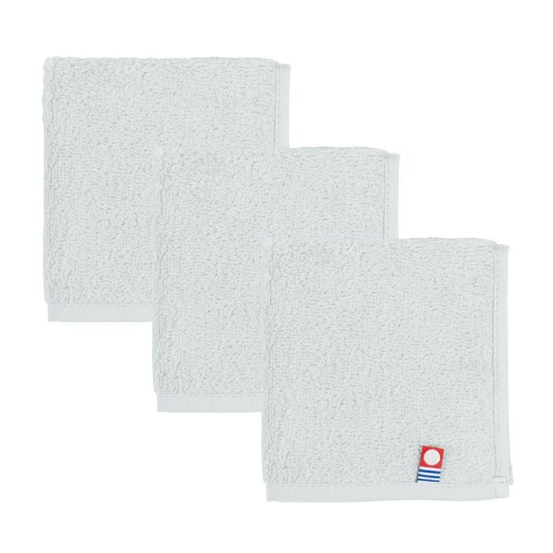 今治タオル タオルハンカチ 22㎝ 正方形 nagisatowel  綿100％ 軽量 デイリーユース 今治産 甘撚り製法 蛍光染料不使用 ニュアンスカラー チャコール ベージュ ライトブルー パープル