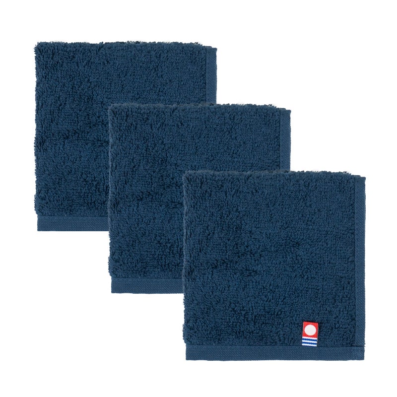 今治タオル タオルハンカチ 22㎝ 正方形 nagisatowel  綿100％ 軽量 デイリーユース 今治産 甘撚り製法 蛍光染料不使用 ニュアンスカラー チャコール ベージュ ライトブルー パープル