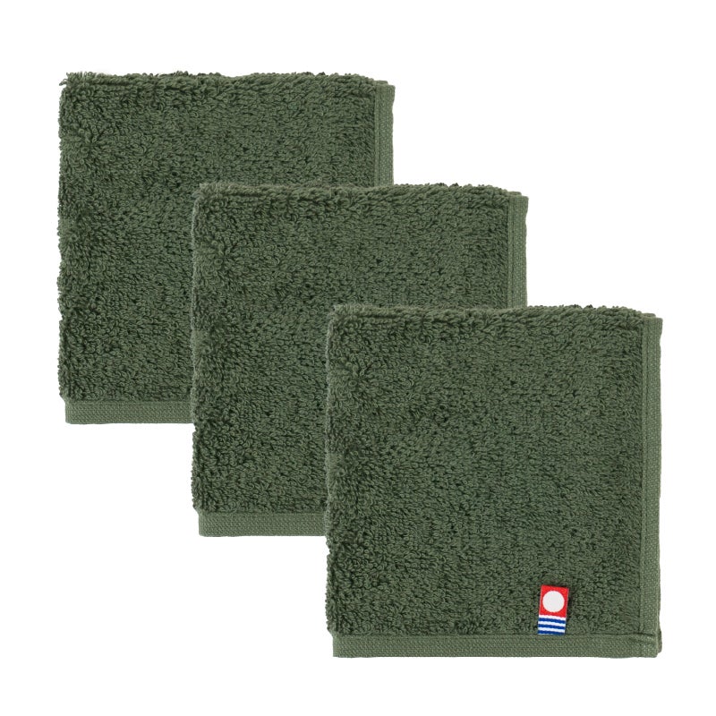 今治タオル タオルハンカチ 22㎝ 正方形 nagisatowel  綿100％ 軽量 デイリーユース 今治産 甘撚り製法 蛍光染料不使用 ニュアンスカラー チャコール ベージュ ライトブルー パープル