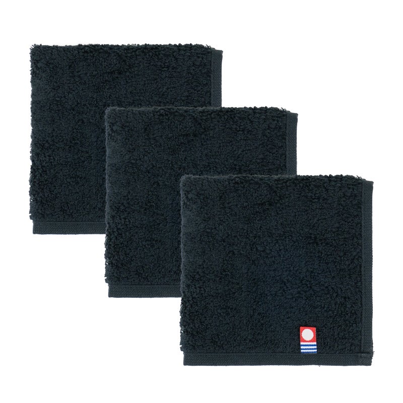 今治タオル タオルハンカチ 22㎝ 正方形 nagisatowel  綿100％ 軽量 デイリーユース 今治産 甘撚り製法 蛍光染料不使用 ニュアンスカラー チャコール ベージュ ライトブルー パープル