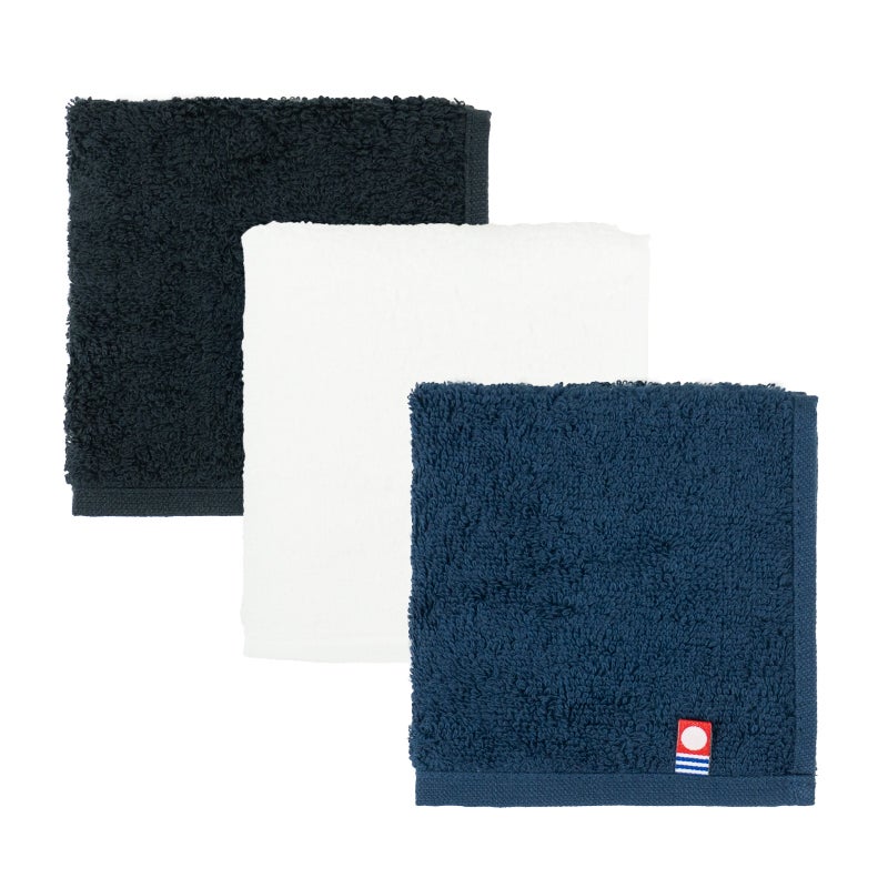 今治タオル タオルハンカチ 22㎝ 正方形 nagisatowel  綿100％ 軽量 デイリーユース 今治産 甘撚り製法 蛍光染料不使用 ニュアンスカラー チャコール ベージュ ライトブルー パープル