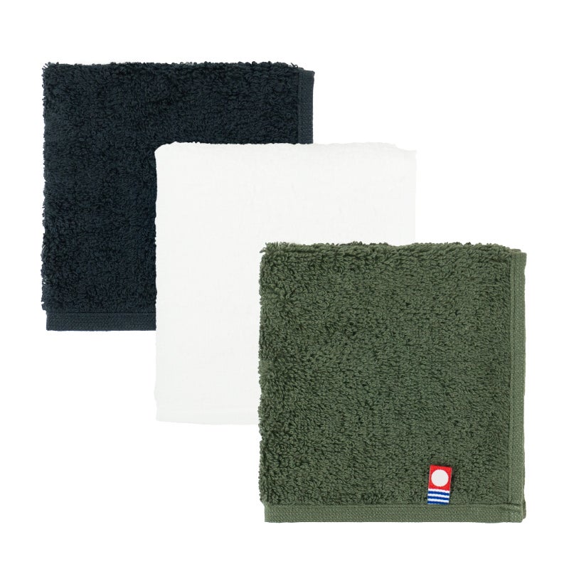 今治タオル タオルハンカチ 22㎝ 正方形 nagisatowel  綿100％ 軽量 デイリーユース 今治産 甘撚り製法 蛍光染料不使用 ニュアンスカラー チャコール ベージュ ライトブルー パープル