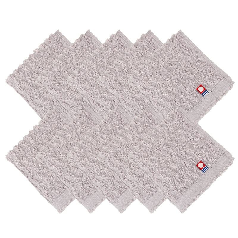 今治タオル タオルハンカチ 22㎝ 正方形 nagisatowel  綿100％ 軽量 デイリーユース 今治産 甘撚り製法 蛍光染料不使用 ニュアンスカラー チャコール ベージュ ライトブルー パープル