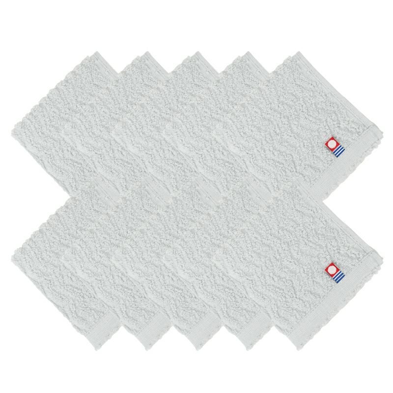 今治タオル タオルハンカチ 22㎝ 正方形 nagisatowel  綿100％ 軽量 デイリーユース 今治産 甘撚り製法 蛍光染料不使用 ニュアンスカラー チャコール ベージュ ライトブルー パープル