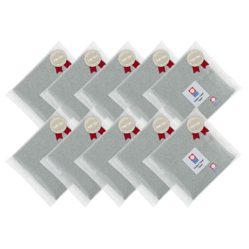 今治タオル タオルハンカチ ギフト お配り 22㎝×22㎝ 日本製 ハンカチ 小さめ 使いやすい おすすめ 速乾 吸水 かわいい ふわふわ 波模様 綿100％ 軽量 ジャガード デイリーユース 蛍光染料不使用 ニュアンスカラー チャコール ベージュ ライトブルー パープル