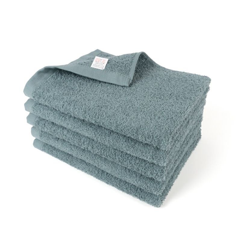 泉州タオル 薄手 フェイスタオル デイリーユース 日常使い ふわふわ 使いやすい 水回り タオル さわやか ブルー系 ブルー グリーン グレー
