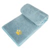 ドッグタオル 犬用タオル バスタオル ワンポイント刺繍 肉球 ペールブルー