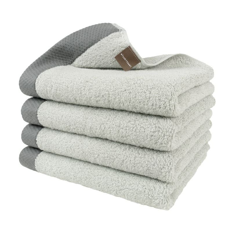 泉州 フェイスタオル 4枚 ロイヤル ROYAL 泉州タオル 上質 高級 厚手 グレー