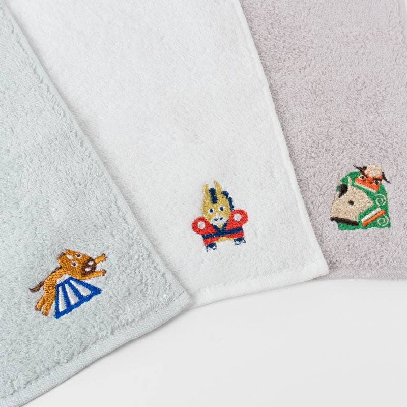 ハンカチ タオルハンカチ お配り プチギフト 2026年 干支タオル 今治タオル 干支刺繍 御年賀タオル お年賀タオル お年賀 