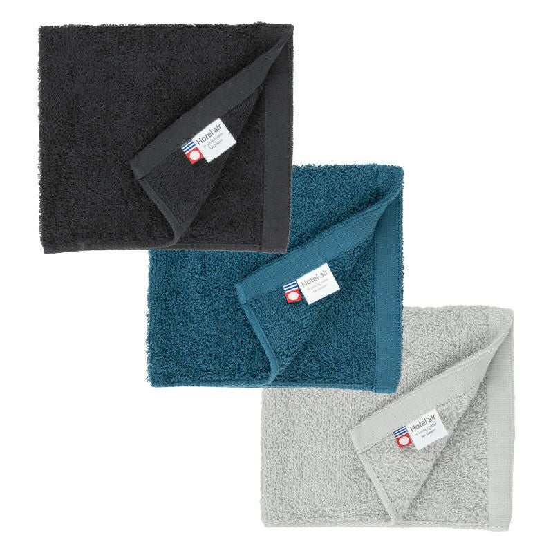 今治タオル ハンドタオル 軽量 ボリューム 今治産 ホテルエアー ホテル仕様 3枚 まとめ買い 中厚 今治認定 ネイビー イエロー ホワイト グレー カーキ ブラック アッシュパープル