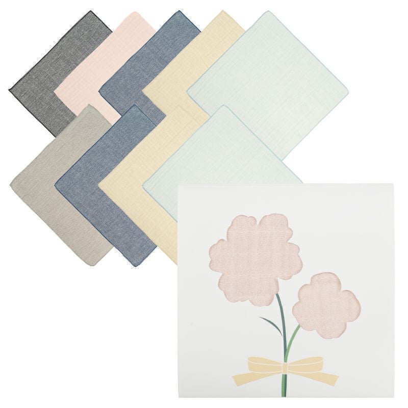 泉州 ガーゼハンカチ 10枚セット まとめ買い 個包装 プチギフト tsutsumi 紙パッケージ お返し ギフト 男性 女性 職場 退職