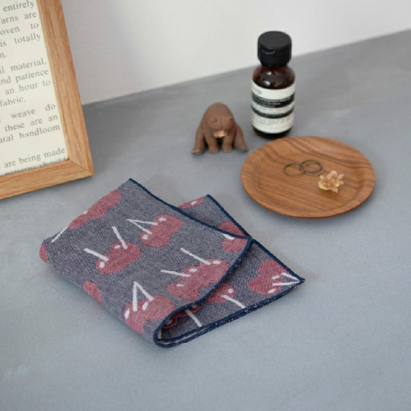 ガーゼハンカチ 1枚 ジャガード 単品 個包装 プチギフト yori 紙パッケージ お返し リバーシブル ギフト 男性 女性 職場 退職